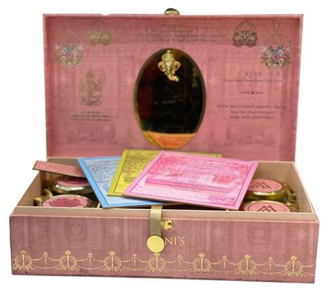 rectangular cardboard box pink wedding invitation box size dimension 10 x 8 x 4inch l x w x