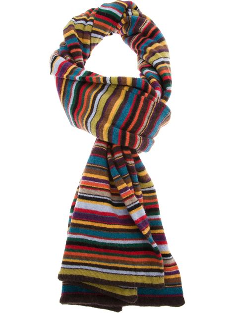 Paul Smith Striped Scarf For Men Lyst