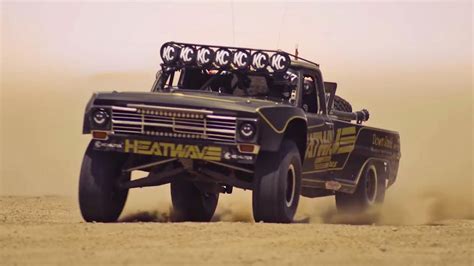 Watch This Ford F 100 Trophy Truck Jump Around In The Desert
