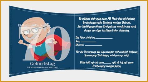 Geburtstag vorlage word kostenlos einladungskarten 70. Phänomenal Lustige Einladungen Zum 70 Geburtstag ...