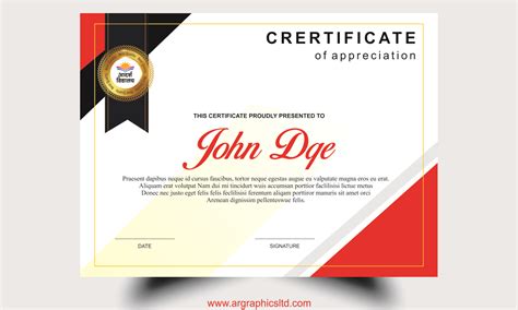 No registration is required to create or download the certificate template. certificate design format| certificate design cdr ...