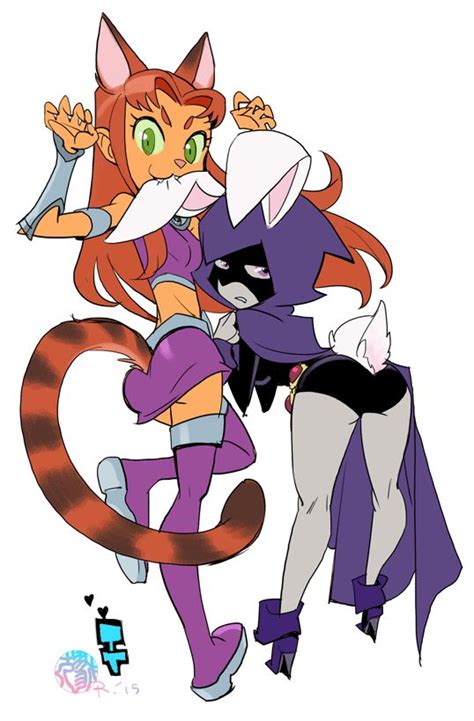 51 Best Images About Starfire And Raven On Pinterest