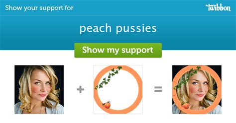 Peach Pussies Support Campaign Twibbon