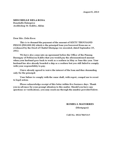 You can draft the demand letter, or your attorney can do the work for you. Demand Letter