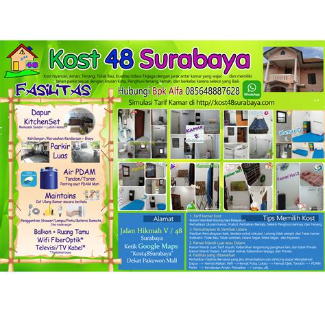 Kost 48 Surabaya Dekat Pakuwon Mall PTC - Kost Surabaya