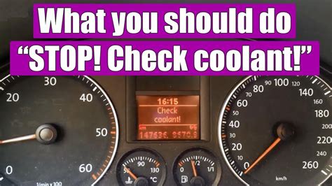 Stop Check Coolant Alert When Full Of Coolant Vw Vortex Volkswagen