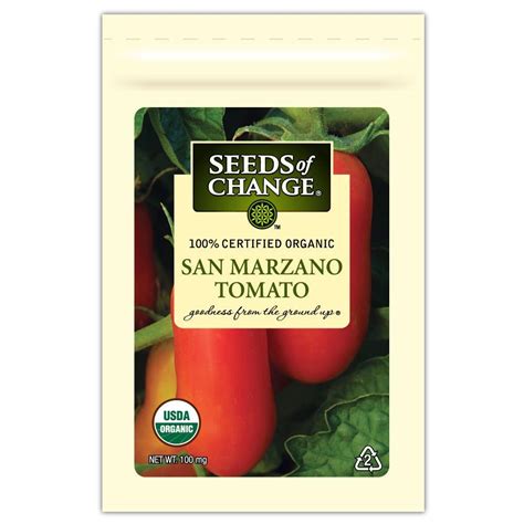 Seeds Of Change Tomato San Marzano 1 Pack 04760 The Home Depot