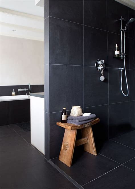 Search more tile ideas for bathroom tile flooring, walls, shower designs, bathtub & bathroom countertops. 40 black slate bathroom tile ideas and pictures