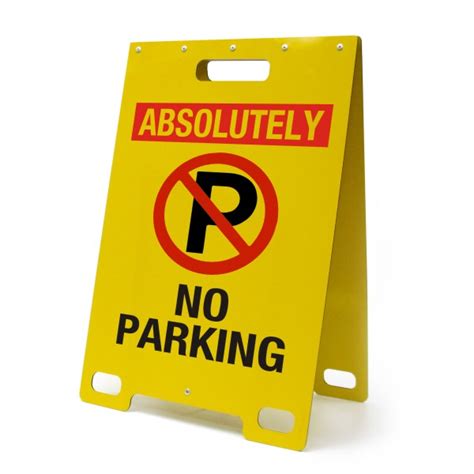 Absolutely No Parking Portable A Frame Sign Bc Site Service