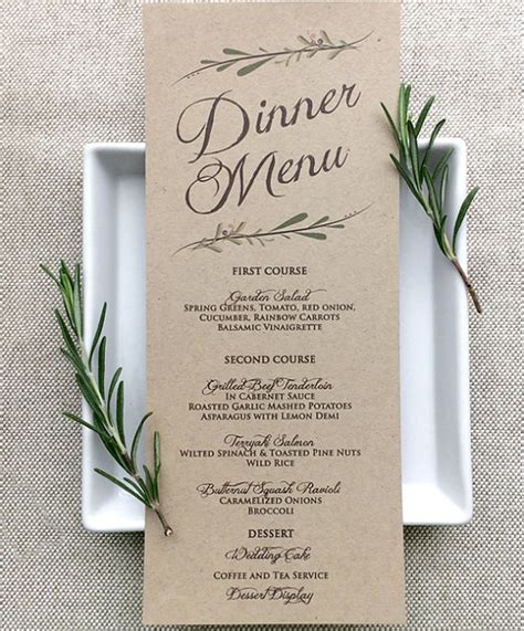 It is also an event for the friends and family of the two people getting married. FREE 32+ Sample Menu Cards Templates in PSD | PDF | MS ...