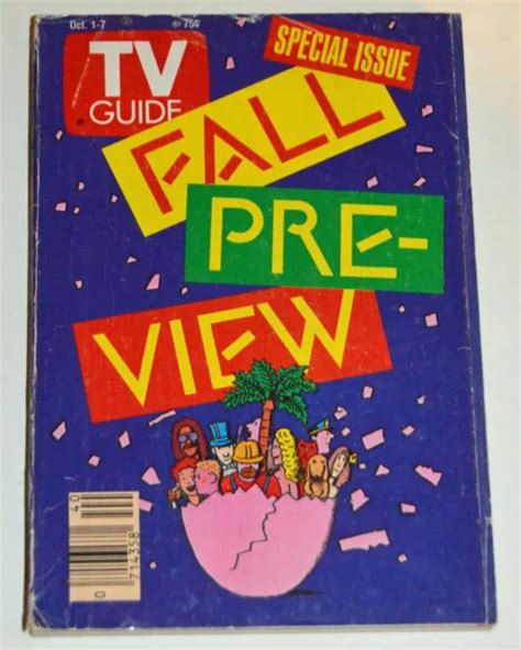 1988 Fall Preview Tv Guide Murphy Brown Empty Nest San Francisco