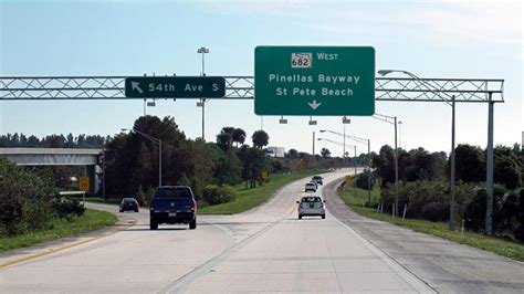 Pinellas Bayway At I275 54th Avenue Skyway Bridge Map And Info