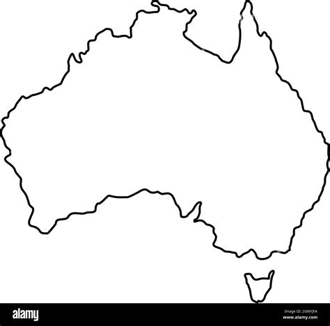 Australia Outline Hi Res Stock Photography And Images Alamy