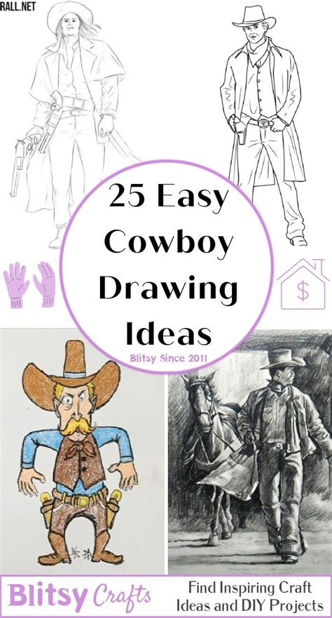 25 Easy Cowboy Drawing Ideas How To Draw A Cowboy