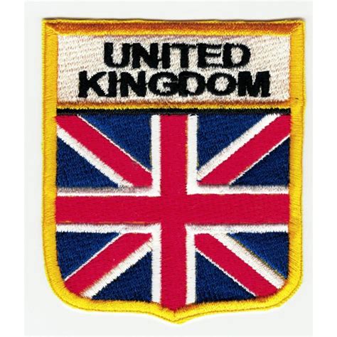 Parche Bordado Escudo Bandera Inglaterra 6cm X 7cm