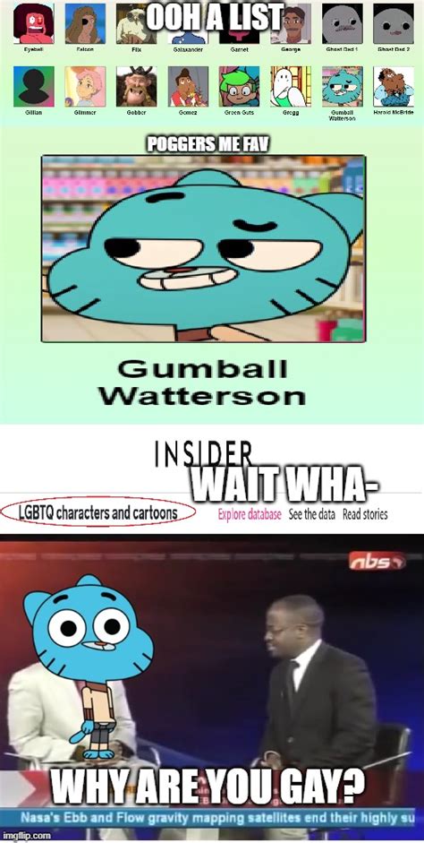 Why Is Gumball Gay Note Orientation Of Gumball Is Unknown Imgflip