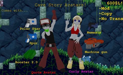 Second Life Marketplace Cave Story Avatars Quote And Curly