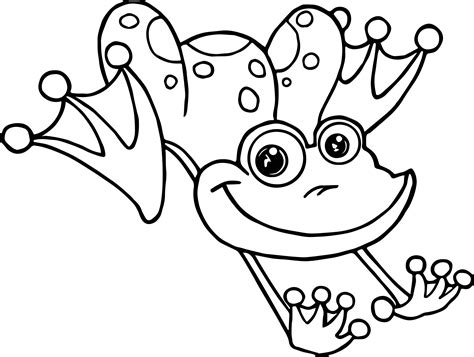 Jumping Frog Coloring Pages Sketch Coloring Page