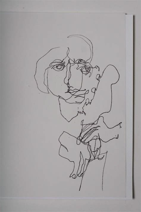 What can you draw with your eyes closed? Pin by Henni Tuomala on Art | Blind contour drawing ...
