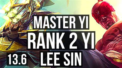 master yi vs lee sin jng rank 2 yi 11 solo kills dominating tr challenger 13 6 youtube