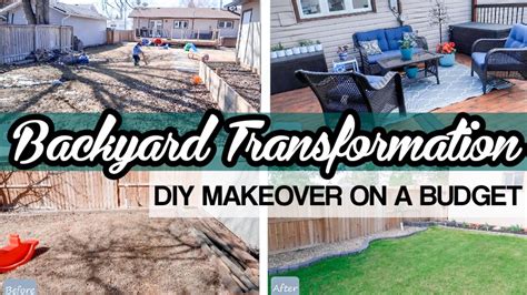 Diy Backyard Makeover On A Budget Backyard Transformation