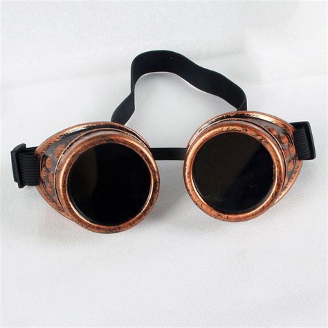 Rivets Vintage Style Steampunk Goggles Welding Cyber Gothic Cosplay Retro Us Ebay