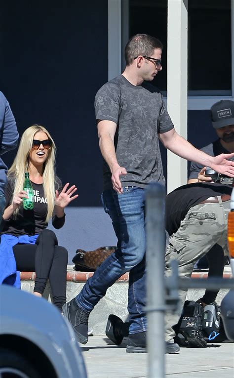 Tarek And Christina El Moussa Are In Good Spirits While Filming Flip