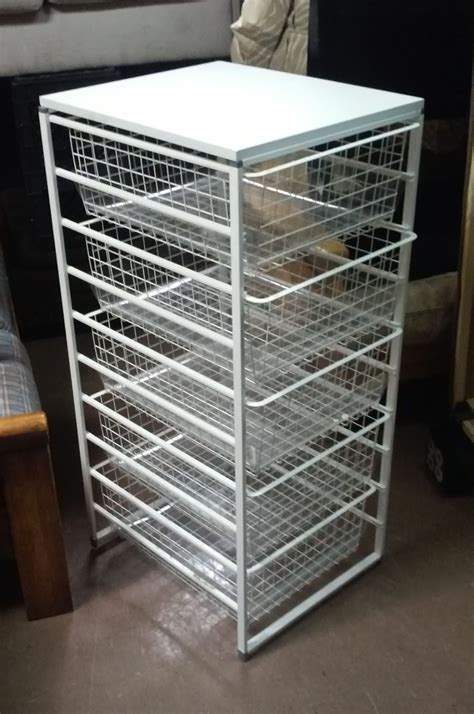 Uhuru Furniture And Collectibles Sold 5 Drawer Wire Storage Unit 25