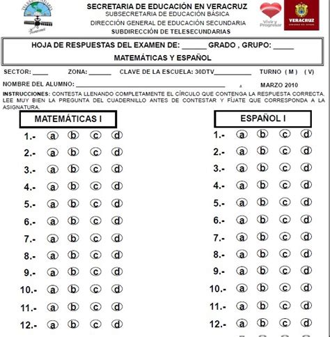 Lista 97 Foto Hojas De Respuestas Para Examen En Word Actualizar