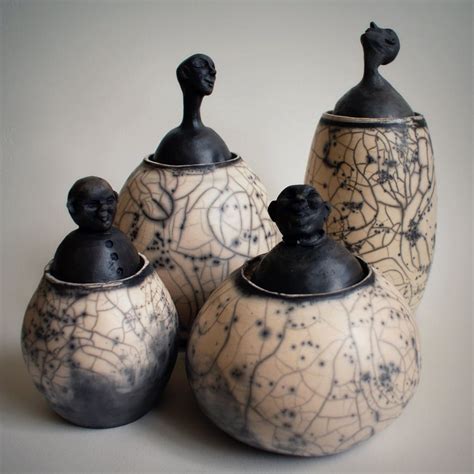 Pour La Dernière Fois Tous Les 4 Raku Ceramics Raku Pottery Clay
