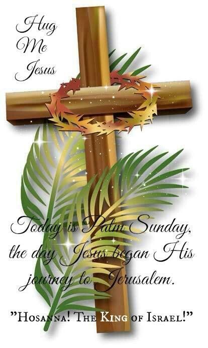 Hugs Me Jesus Happy Palm Sunday Palm Sunday Quotes Sunday Wishes