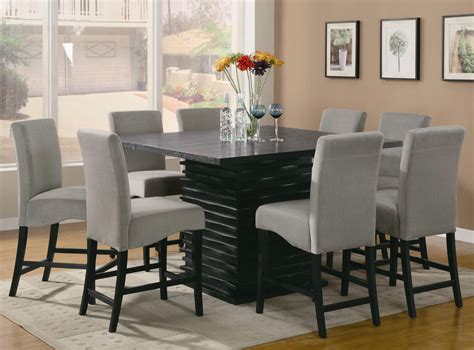 Area Rug Wood With Grey Chairs And Kitchen Table Set Black With Flowers 
