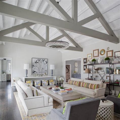 Exposed beams add visual interest to this already spacious kitchen with a vaulted ceiling. How to Build Airtight Insulated Cathedral Ceilings | HGTV
