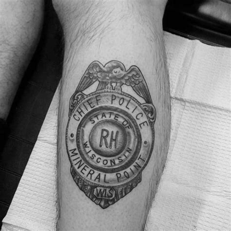 50 Police Tattoos For Men Law Enforcement Officer Design Ideas