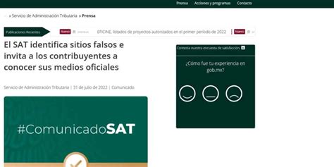 ¡cuidado Sat Advierte Sobre Correos Falsos A Su Nombre Dc