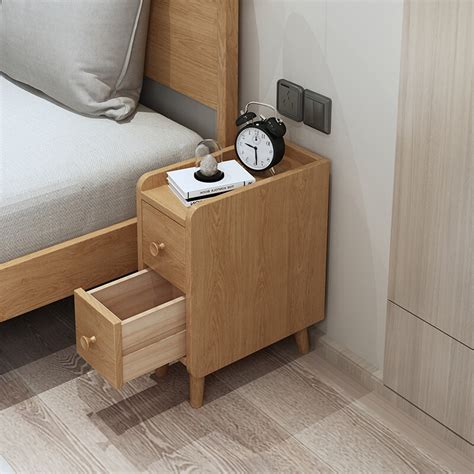 Bedside Tables Narrow Oak Bedside Table Small See More Ideas About