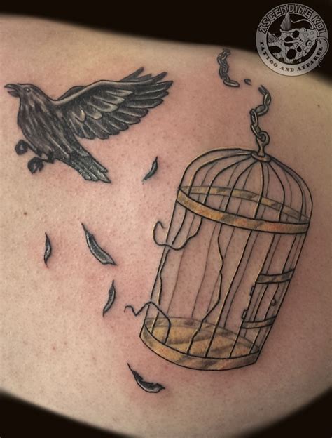 Bird Escaping From Its Cage Done By Chris Ascendingkoi