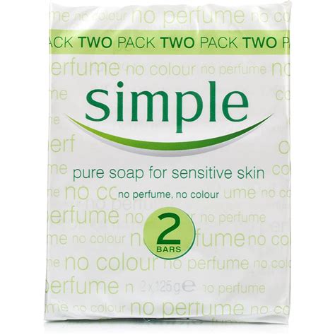 Simple Pure Soap For Sensitive Skin Twin Pack The 1k Shop