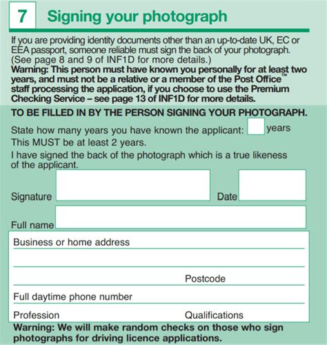 Free And Printable Dvla D1 Form Driving Licence Application Pdf
