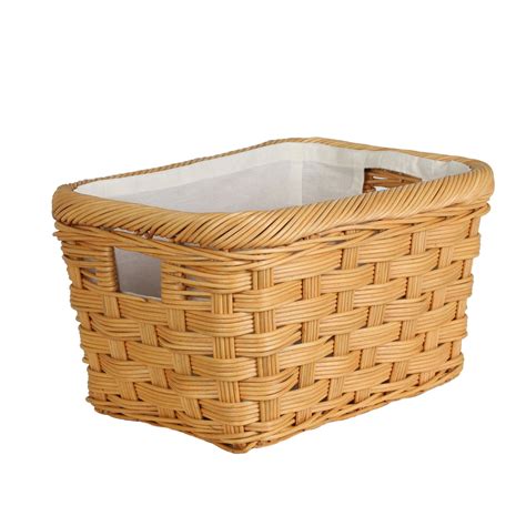 All baskets are hand woven, so measurements will not be exact for every basket. Rectangular Wicker Storage Basket - The Basket Lady