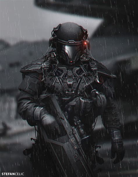 Artstation Soldiers Stefan Celic Future Soldier Sci Fi Concept