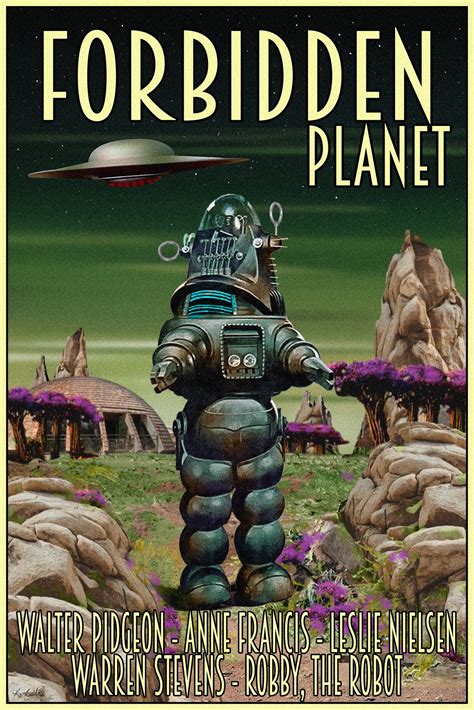 An Advertisement For Forbidden Planet Featuring A Robot
