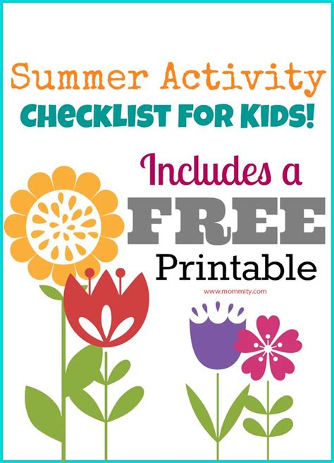 Enrich your english vocabulary with new words. Summer Bucket List & Printable Activity Sheet - Fun With Kids!