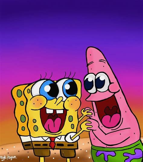 Patrick star is the one of the ten main characters in the spongebob squarepants franchise. Cute Spongebob Wallpapers - Top Free Cute Spongebob Backgrounds - WallpaperAccess