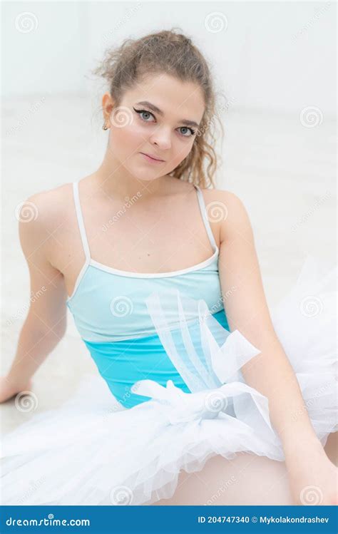 Beautiful Flexible Slender Young Girl Ballerina Ballet Stock Photo