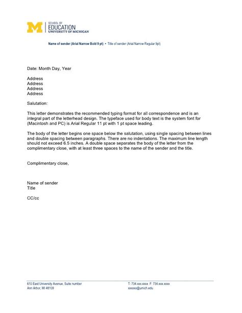 How To Write A Letterhead Letter Business Letter