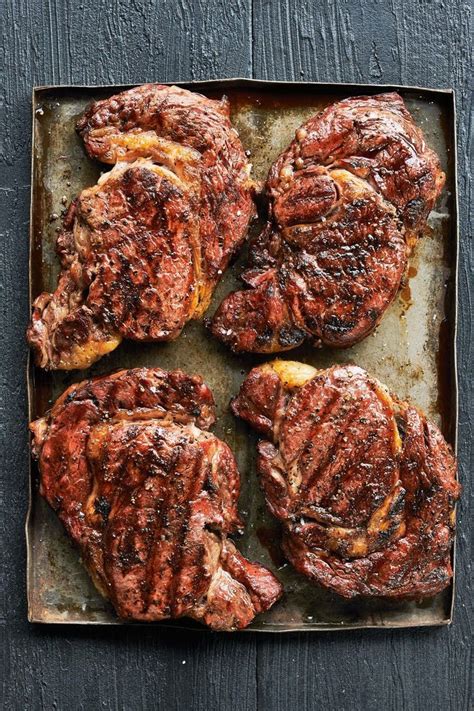 Reverse Seared Rib Eye Steaks Red Meat Recipes Recipe