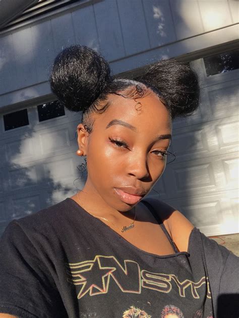 Check spelling or type a new query. 2 buns hairstyle | Thick hair styles, Goddess braids, Bun ...