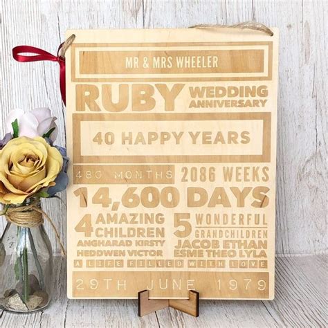 Maybe you would like to learn more about one of these? Inexpensive Ruby Wedding Anniversary Gift Ideas in 2020 ...