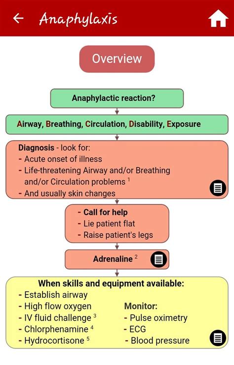 Anaphylaxis Resus Council Nursing Study Anaphylaxis Circulation